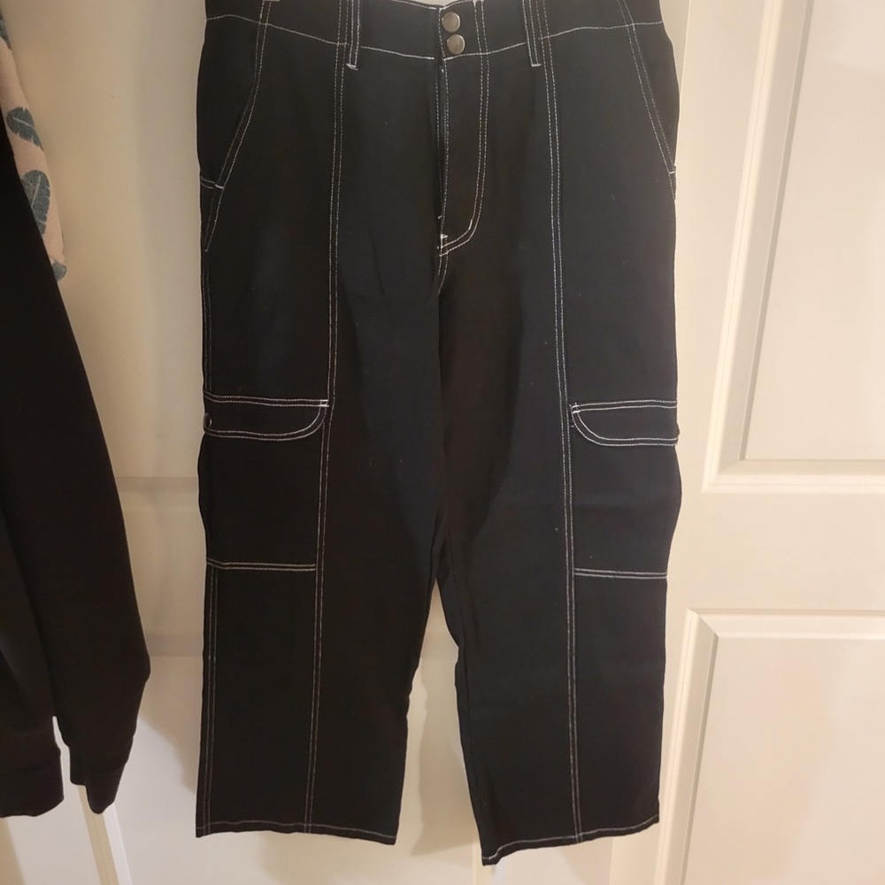 RSG Womens Smock Waist Loose Cargo Pants - Picture 1 of 3